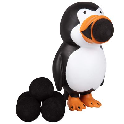 Hog Wild Penguin Ball Popper Toy - Includes 4 Soft Foam Balls - Squeeze to Pop Air Powered Balls Up to 20 Feet - Launcher Safe for Indoor/Outdoor Play - Party Favor Gift for Kids, Girls, Boys Ages 5+