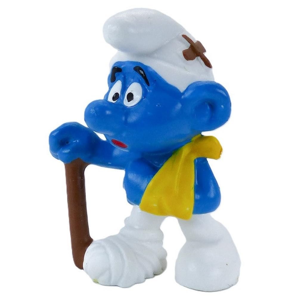 Smurf Smurf Schleich Injury Crutches 20097 PVC Mini Figure suma-fetto