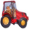 31" Red Tractor Shape view 1