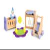 Hape Wooden Doll House Furniture Baby's Room Set with Baby| Pretend Playset for Kids Wooden Dollhouse view 1