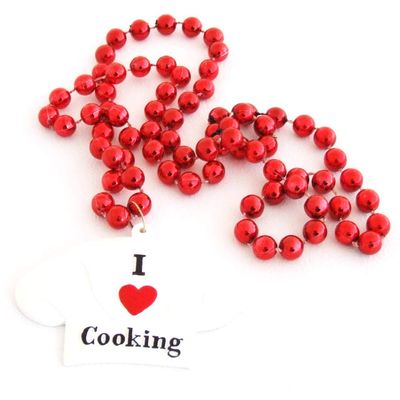 I Love Cooking Chef Hat Heart Mardi Gras Bourbon Street Mardi Gras Beads New Orleans Bayou Lousianna Cajun Creole Party