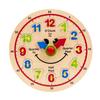 Hape Wooden Colorful Happy Clock Knob Puzzle| Clock Time Learning Educational Toy for Kids view 1