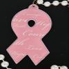 Cancer Pink Ribbon Mardi Gras Bead Necklace Awareness view 3