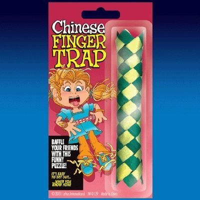 Chinese Finger Traps Carded (12 Pack)