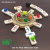 CHH Double 12 Numeral Pro Size Mexican Train & Chicken Domino Set  Aluminum Carrying Case  Complete Set with Plastic Hub, Train Markers, and Chicken Foot Markers view 4