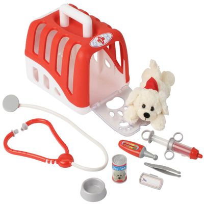 Klein Theo Vet Transport Crate with Dog