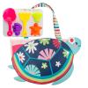 Stephen Joseph, Beach Tote with Sand Toys - Toddler and Baby Beach Toys, Travel Friendly Beach Set, 6 Piece Beach Play Set, Beach Bag with Sand Toys for Toddlers and Kids, Turtle view 1