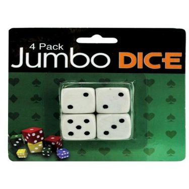 4 Pack Jumbo Dice