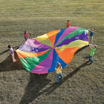 Fun Express 20' Super Sturdy Parachute - 1 Piece - Educational and Learning Activities for Kids
