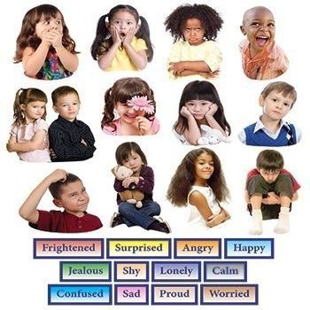 Little Folk Visuals Emotions Precut Felt Pieces, 24 Pieces Set