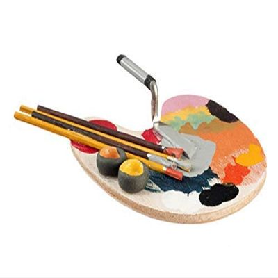 DOLLHOUSE ARTIST PALETTE SET