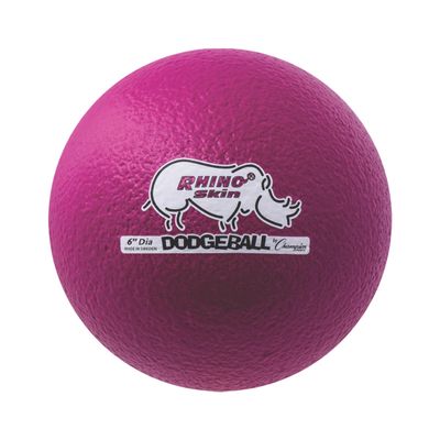 Champion Sports Rhino Skin Dodgeball (Single, Neon Purple, 6")