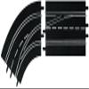 Carrera 30363 Left Curve Lane Change Out to in Track Section add on Expansion Accessory Part Compatible with Digital 132 and 124 Slot car Tracks view 1