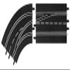 Carrera 30363 Left Curve Lane Change Out to in Track Section add on Expansion Accessory Part Compatible with Digital 132 and 124 Slot car Tracks view 2