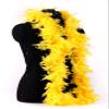 Trimits Marabou Feather Boa Fancy Dress for Parties, Festivals, Pride, Hen Do, Stag Do, Halloween, Christmas, Yellow, 1.8m x 12cm view 2