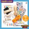 Made By Me Build & Paint Your Own Wooden Cars by Horizon Group USA, DIY Wood Craft Kit, Easy to Assemble & Paint 3 Race Cars, Multicolored view 2