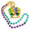 Comedy and Tragedy Bead Necklace New Orleans Mardi Gras Spring Break Cajun Carnival Festival view 2