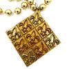 Fleur de Lis Tiles Necklace New Orleans Mardi Gras Bead Necklace Spring Break Cajun Carnival Festival view 2