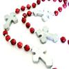 Goth Cross Mardi Gras Spring Bead Necklace Cajun Festival New Orleans view 1