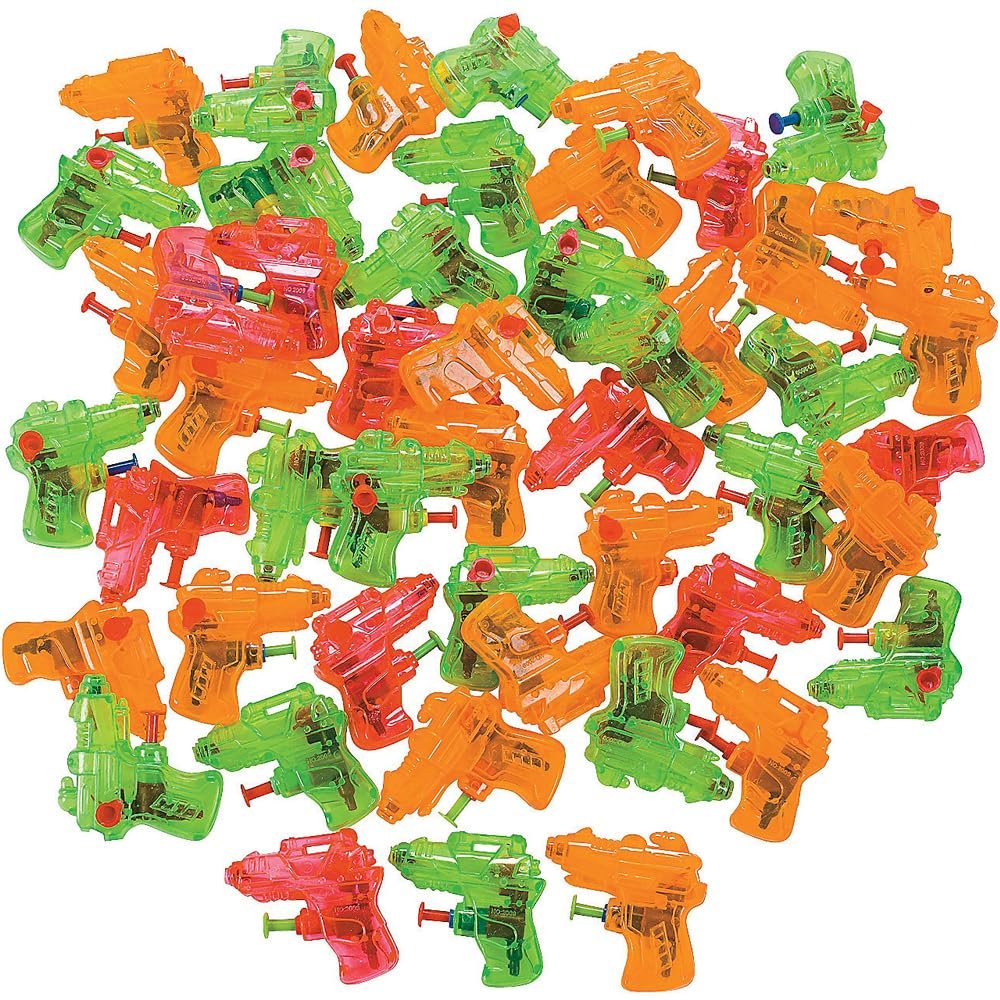 Fun Express - Mini Squirt Gun Assortment (50pc) - Toys - Assortments - 50Pc Assortments - 50 Pieces