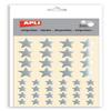 APLI Stickers Star Silver Bag with 3 Blades view 1