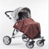 SwaddleDesigns Stroller Blanket, Earthtone Puff Circles, Truffle view 3