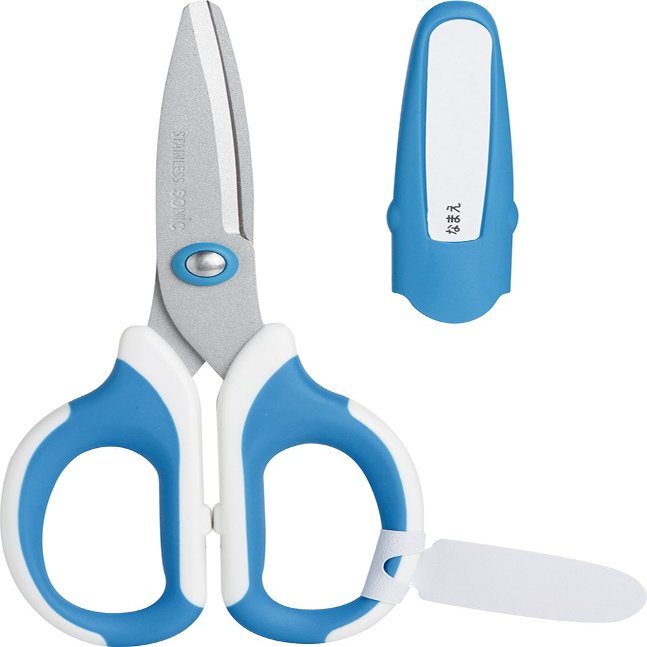 Sonic blue Megasaku schoolchildren scissors SK-312-B