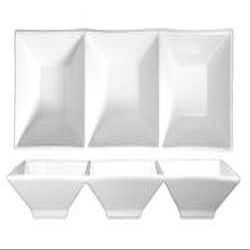 ITI FA3-15 Bowl,3-Compartment,10 Oz,White,PK12
