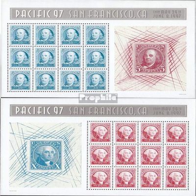 U.S. 2830-2831 Sheetlet (Complete.Issue.) unmounted Mint/Never hinged ** MNH 1997 Stamp Exhibition (Stamps for Collectors) Stamp on Stamp