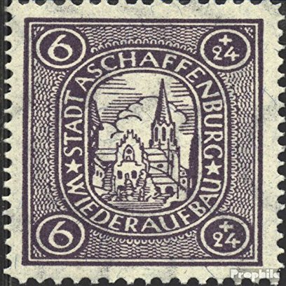 Aschaffenburg I A X, Watermark Horizontal Wavy Lines 1946 Reconstruction (Stamps for Collectors)