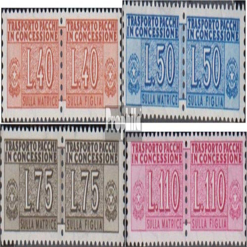 Italy Pz5-Pz8 (Complete.Issue.) unmounted Mint/Never hinged ** MNH 1955 State Emblem (Stamps for Collectors) Flags/Coats of Arms/Maps