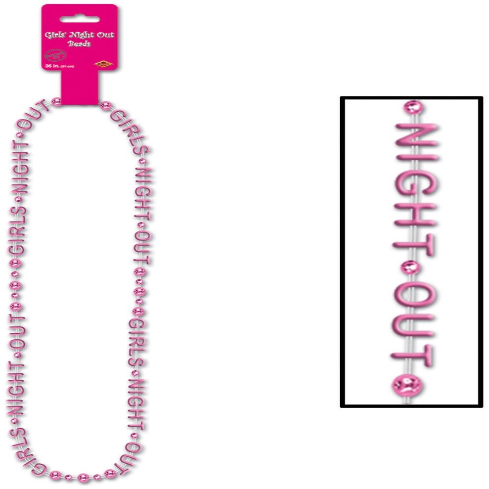 Beistle Company - Bachelorette Girls Night Out - Beads of Expression - Pink