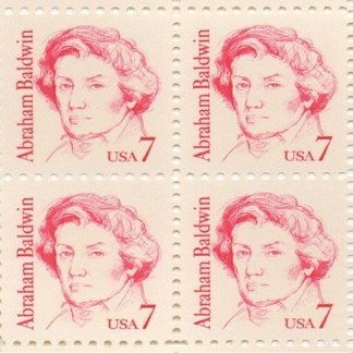 Abraham Baldwin Set of 4 x 7 Cent US Postage Stamps NEW Scot 1850