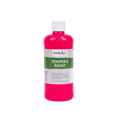 Handy Art Tempera Paint 16 ounce, Fluorescent Magenta