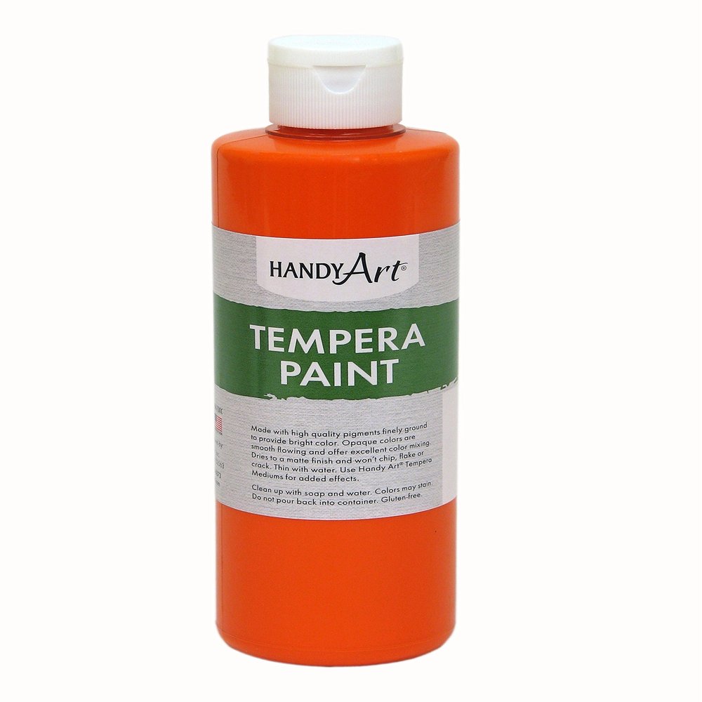 Handy Art Tempera Paint 8 ounce, Orange