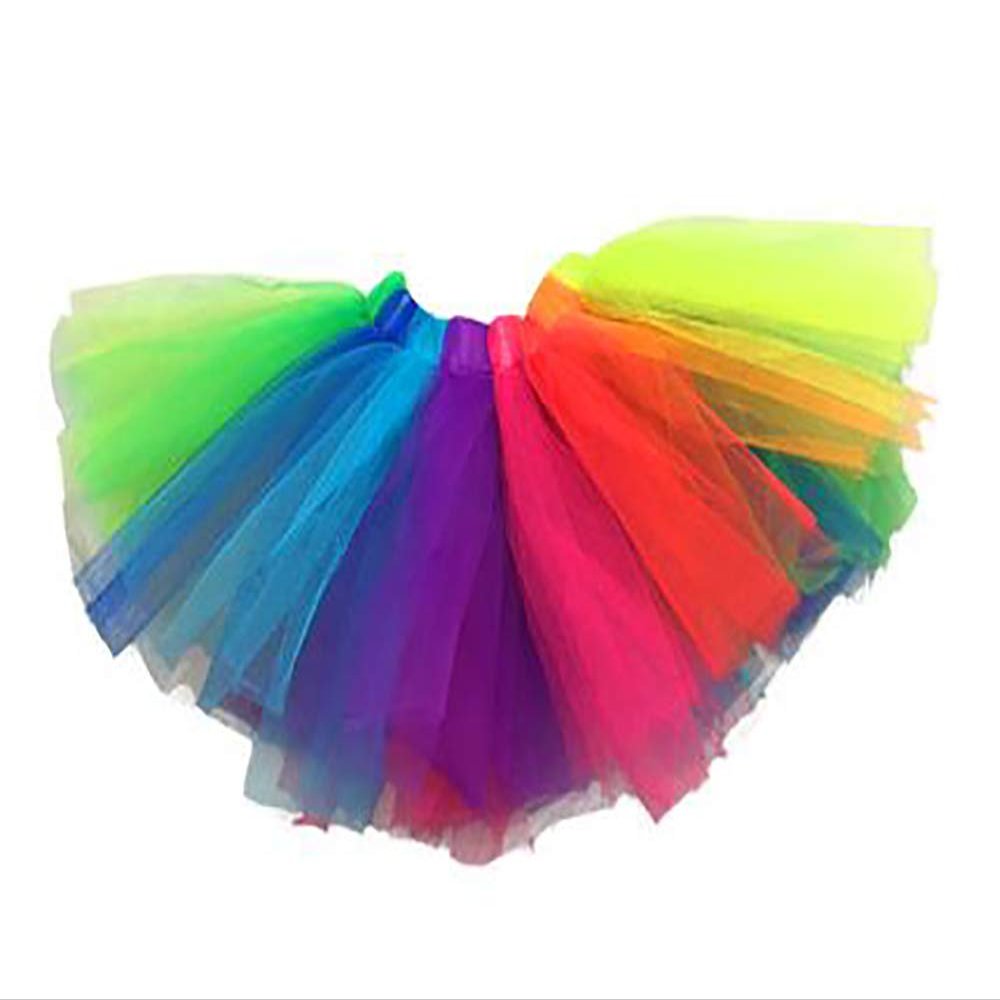 Adorable Rainbow Tutu Teddy Bear Clothes Outfit Fits Most 8" - 10" Stuffed Animals