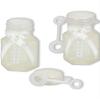 Elegant White Pearl & Ribbon Wedding Bubbles - 2.06" x 1.13" (24 Count) - Perfect For Bridal & Reception Celebrations view 2