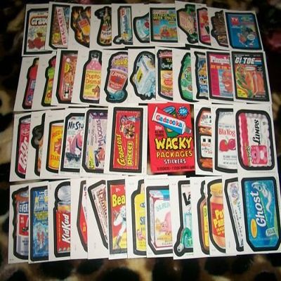 1985 Wacky Packages Complete Set 44/44 Stickers w/Wrapper!! Nice Set!!