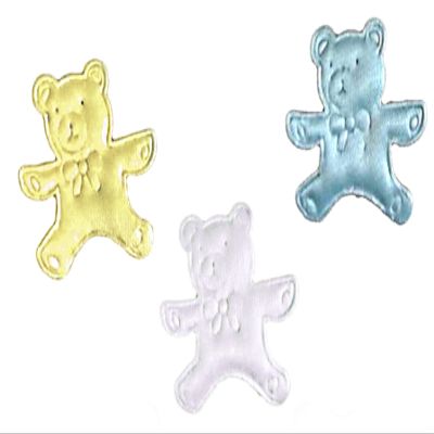 100 Bears Padded Appliques Satin Confetti Embossed Boy