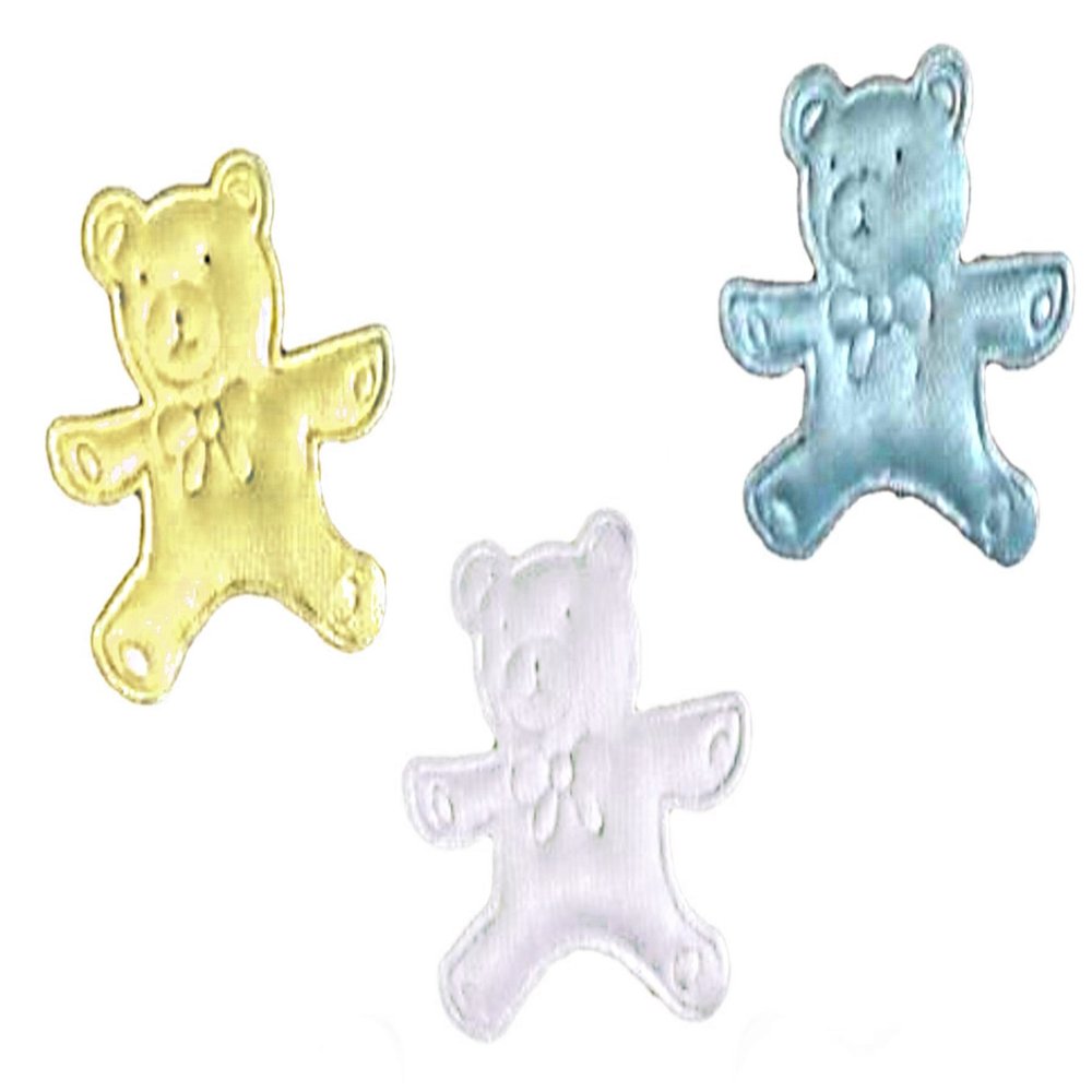 100 Bears Padded Appliques Satin Confetti Embossed Boy