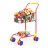 Bayer Design 75002AA Cart, Shopping Trolley, Colorful with Toy Food Boxes
