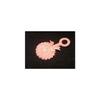 12 Felt Baby Appliques Satin Back with Ribbon Trim - Pink Rattle view 1