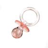 12 Medium Plastic Baby Shower Pacifiers 1.75" Long - Pink view 1