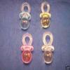 12 Medium Plastic Baby Shower Pacifiers 1.75" Long - Yellow view 2