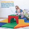 ECR4Kids SoftZone Lincoln Tunnel Climber, Toddler Playset, Assorted, 9-Piece view 3