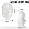 DIY White Plastic Face Masks (6" x 9", Pack of 12) - Ideal for Mardi Gras & Clown-Themed Parties view 2