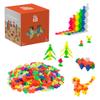 PLUS PLUS - Open Play Set - 600 Piece - Neon Color Mix, Construction Building Stem Toy, Interlocking Mini Puzzle Blocks for Kids view 1