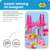 Bigjigs Rail Fairy Town Wooden Train Set | Railway Toy for Kids Age 3+ | Wood Track with Model Fairytale Village | Comes with Pink Wood Accessories & Figures | Educational Gift for Girls and Boys view 3