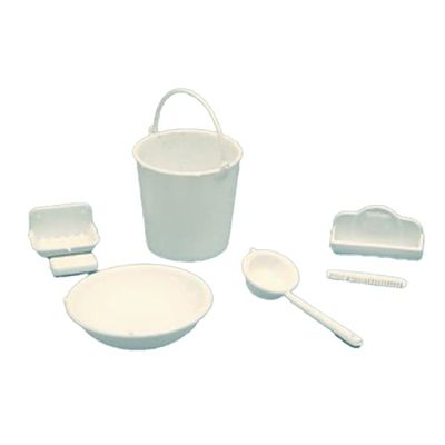 Melody Jane Chrysnbon Dollhouse White Sink Accessory Set 1:12 Scale Plastic