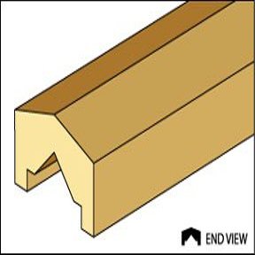 Dollhouse Miniature Top Porch/stair Rail, 5/16 X 24